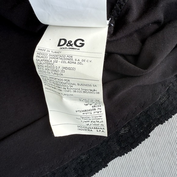 Dolce & Gabbana Lace Y2K 90s Vintage Black Wife Pleaser Tank Top‎ Shirt Size S - Picture 6 of 12
